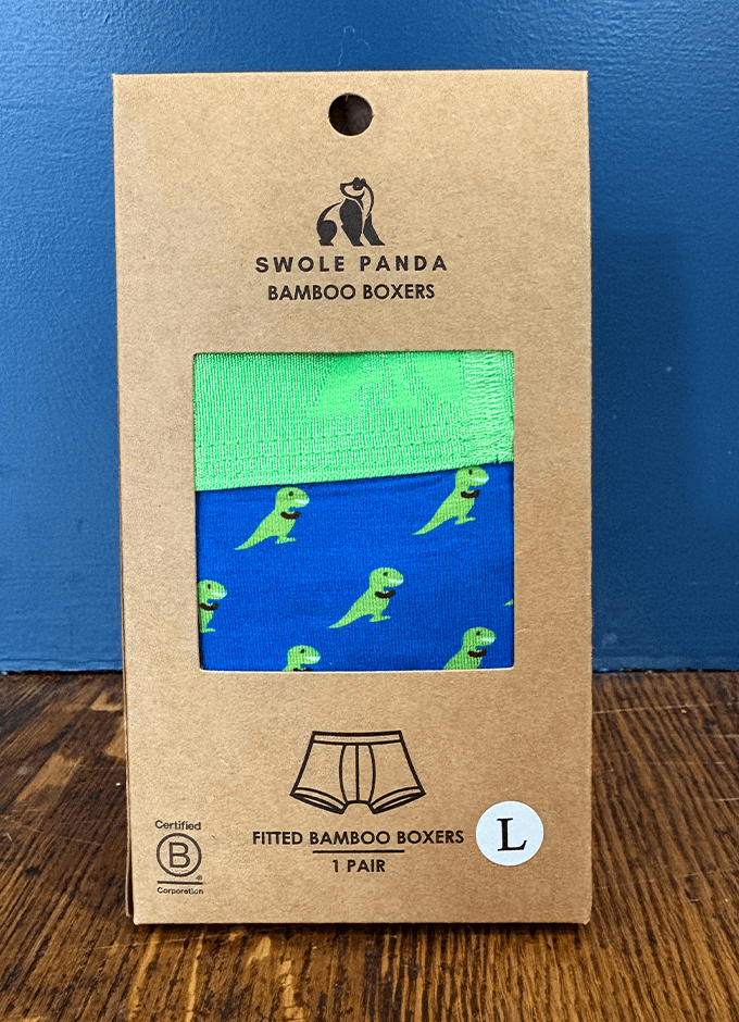 Swole Panda Bamboo Boxers | T-Rex