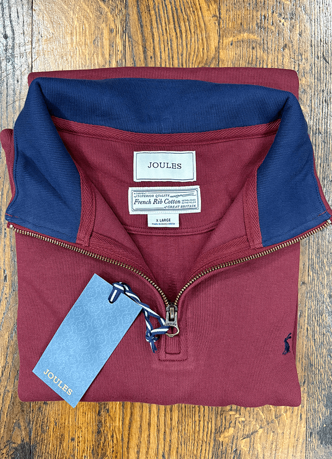 Alistair 1/4 Zip Jumper | Burgundy