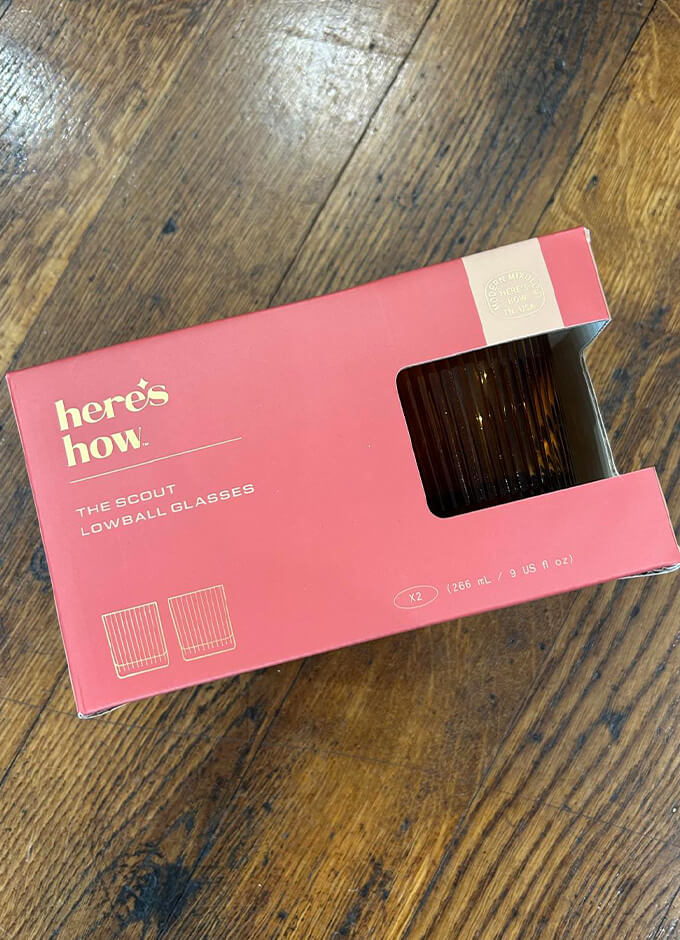 The Scout Lowball Tumbler | Set of 2 | Amber