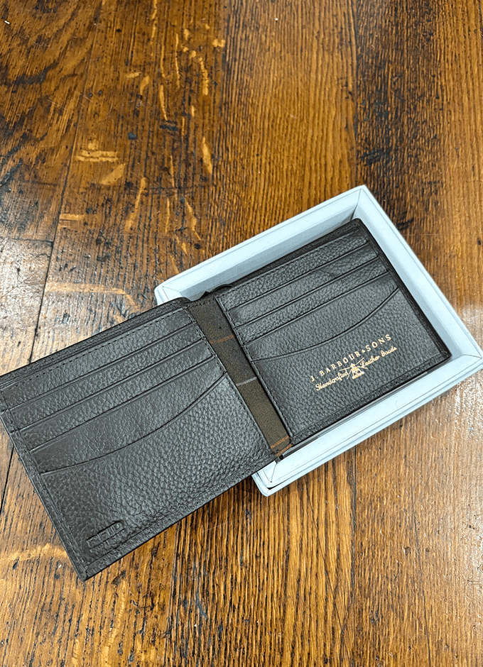 Amble Leather Billfold Wallet | Dark Brown
