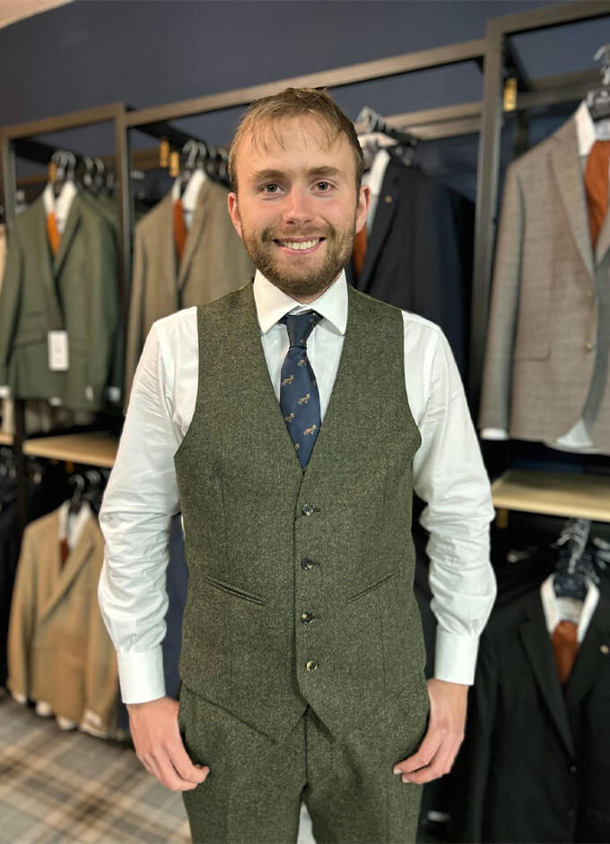 Appleton Green Moon Tweed Waistcoat
