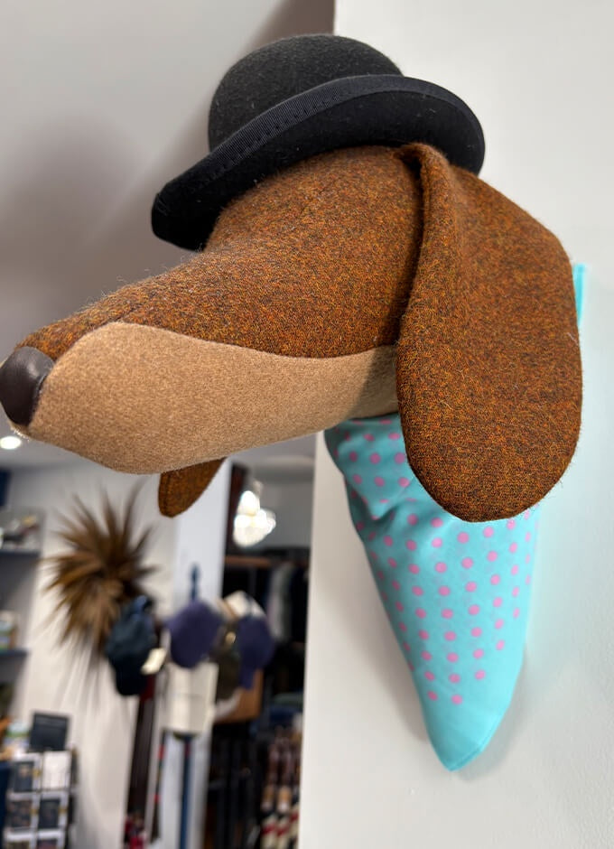 Aqua & Pink Spot Bandana