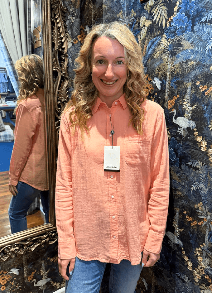 Ashdon Shirt | Coral Peach