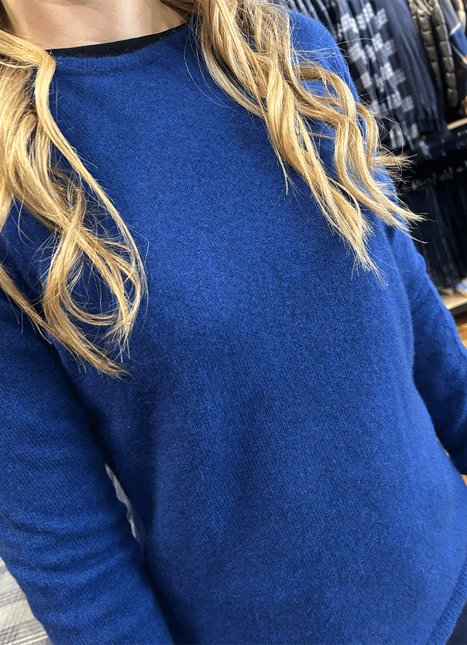 Ashgrove Round Neck Jumper | Indigo