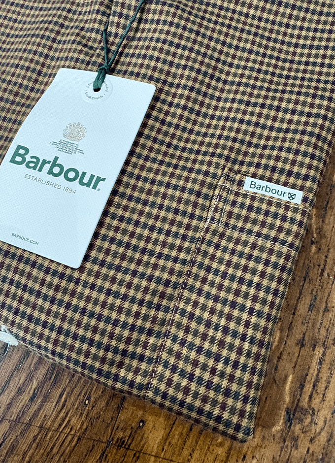 Barnard Thermo Weave Regular Fit Checked Shirt | Olive