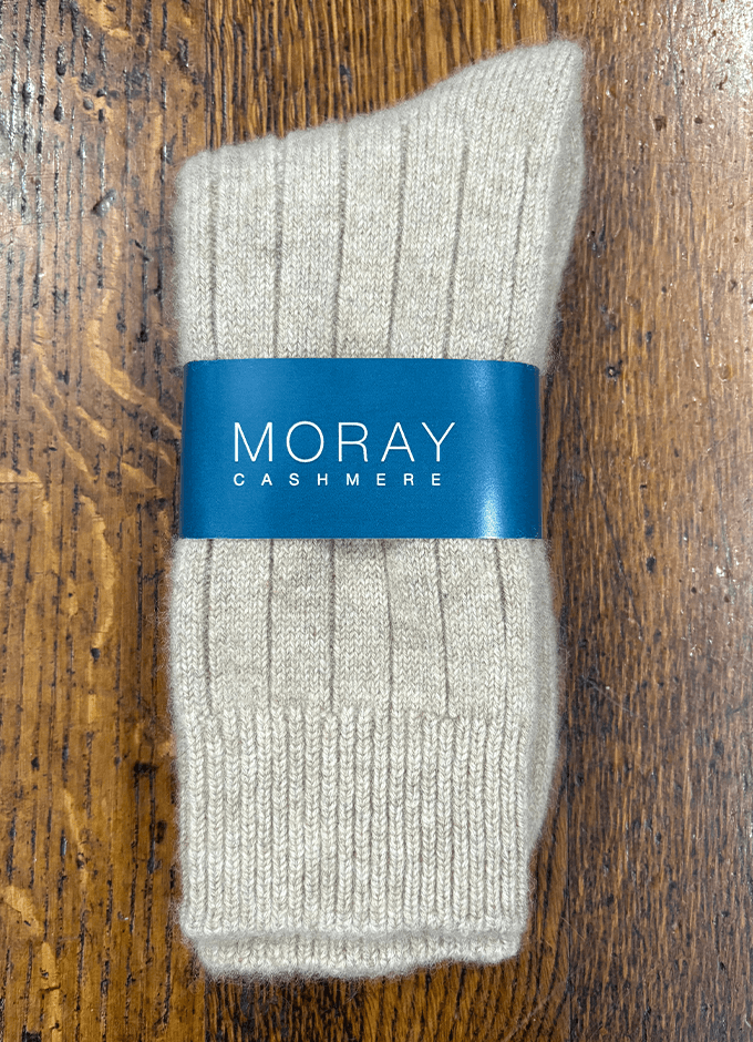 Nichol Pure Cashmere Socks | Organic Mid Brown