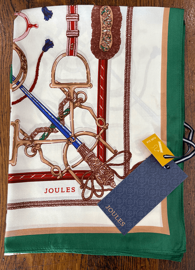 Bloomfield Cream Square Silk Scarf