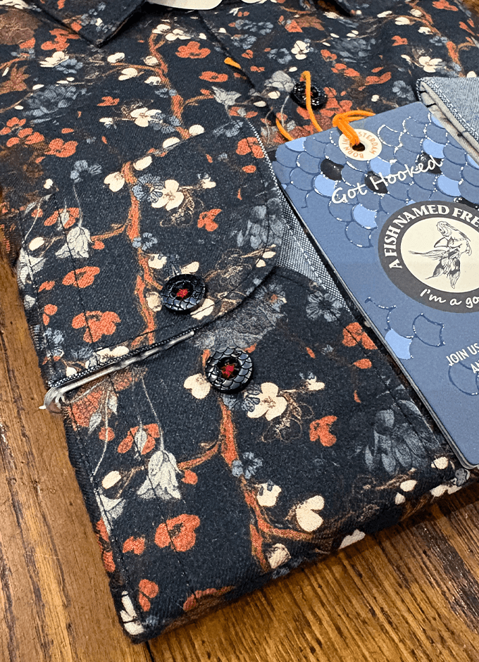 Fish Named Fred | Blossom Shirt LS | Navy