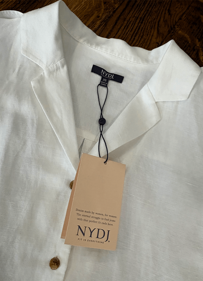 Gabrielle Linen Sleeveless Blouse | Optic White