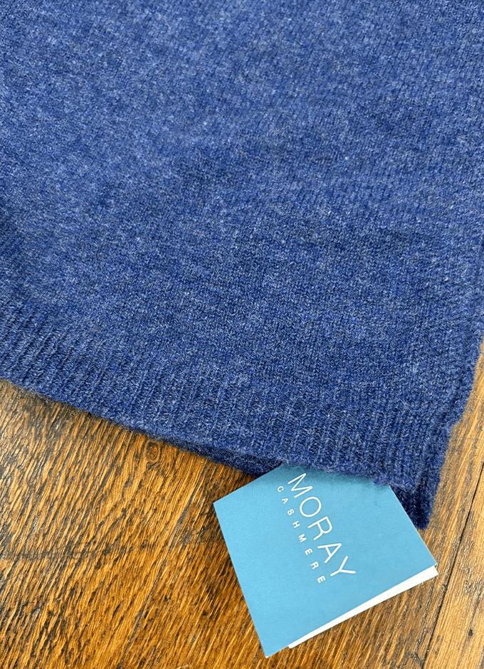 Long Plain Scarf | Denim