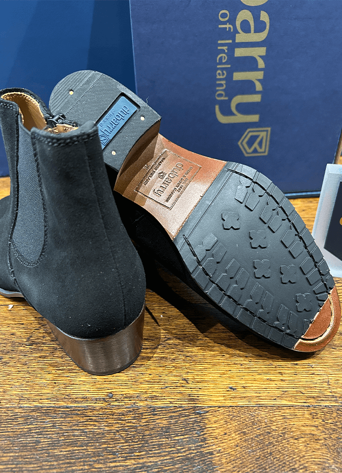 Bray Chelsea Boot | Black Suede