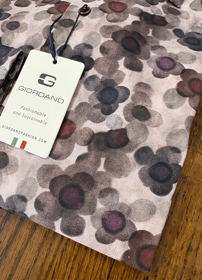 Maggiore Shirt | Burgundy & Pink Floral