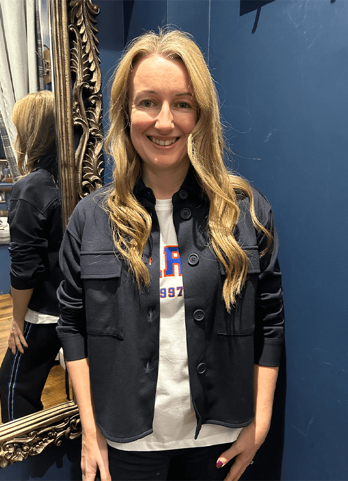 Interlock Cargo Jacket | Navy