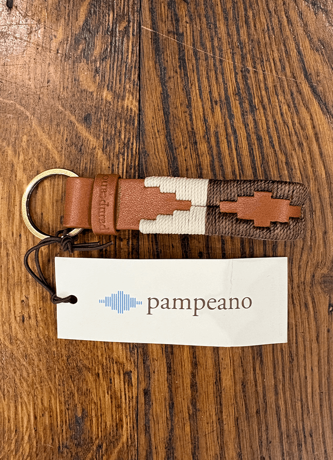 Pampeano | Charro Keyring | Cream & Light Brown