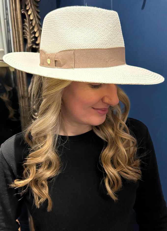 Chatsworth Panama Fedora | Bleach/Taupe