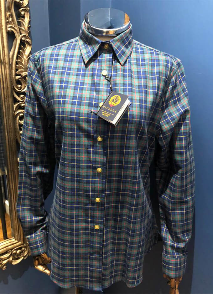 Ladies Brushed Cotton Shirt | Club Check