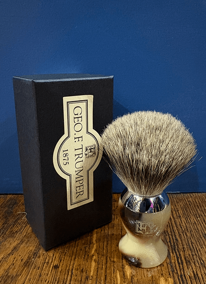 Trumper | Badger Hair Shaving Brush | Chrome