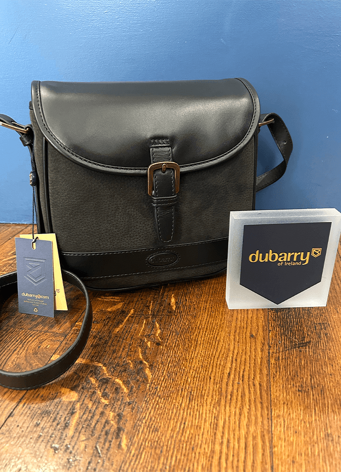 Clara Leather Saddle Bag | Black