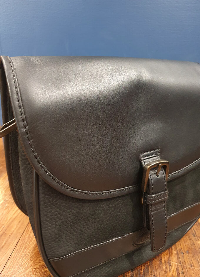 Clara Leather Saddle Bag | Black