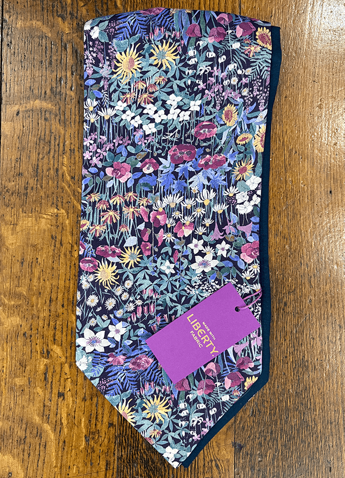 Cravat | Faria Purple | Made with Liberty Fabric