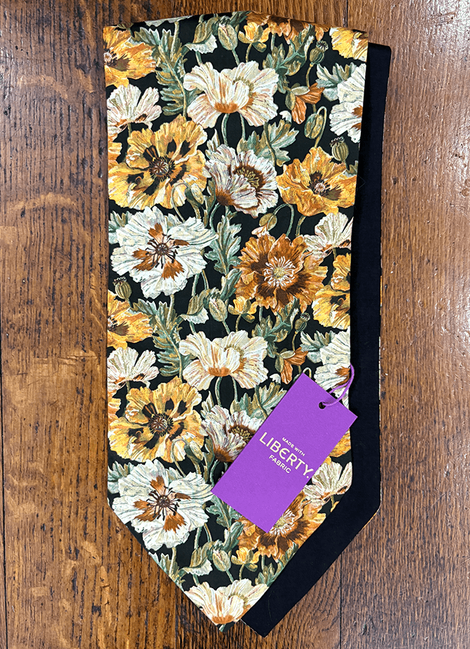 Cravat | Poppy Gold | Made with Liberty Fabric