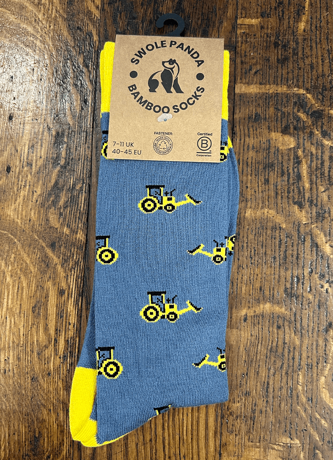 Swole Panda| Yellow Digger Socks