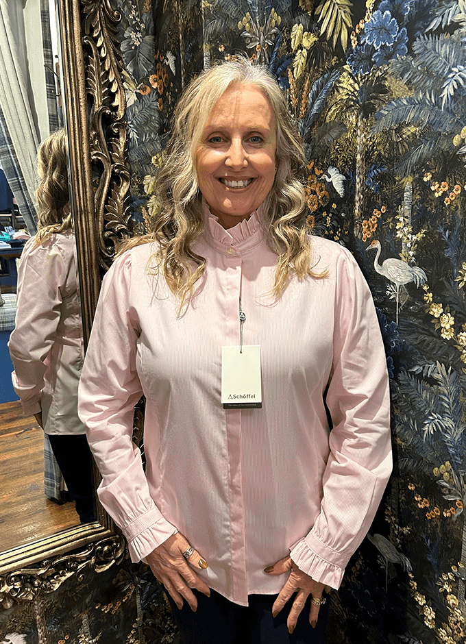 Fakenham Ladies Shirt | Pink Stripe