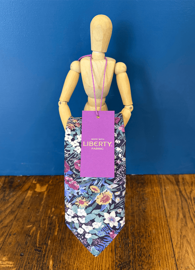 Tie | Faria Purple | Made with Liberty Fabric
