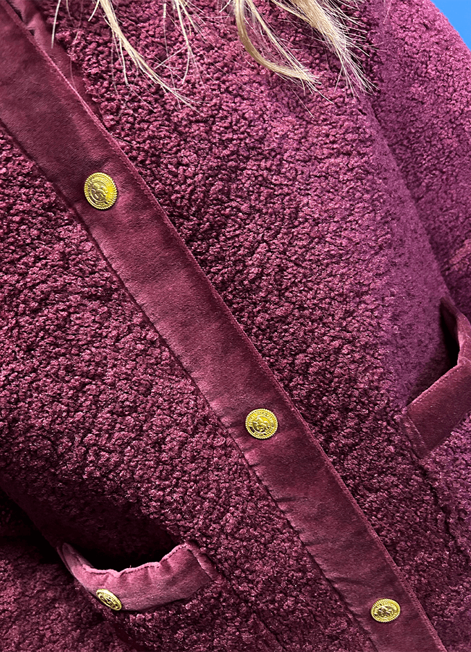 Fleur Fleece Jacket | Red