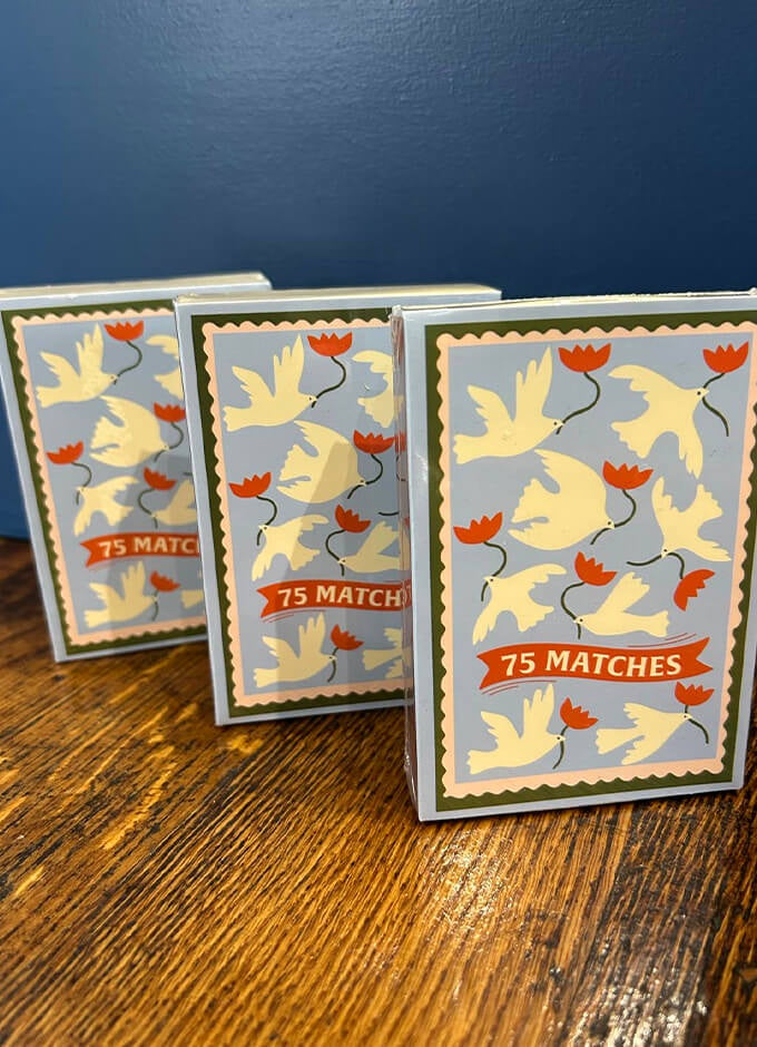 Dopo Boxed Matches "Flower" Orange 75 Matches