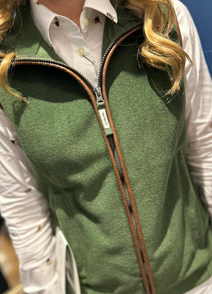 Lyndon Fleece Gilet | Forest