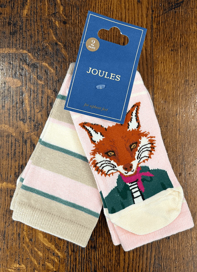 Socks 2 Pack | Fox| Pink