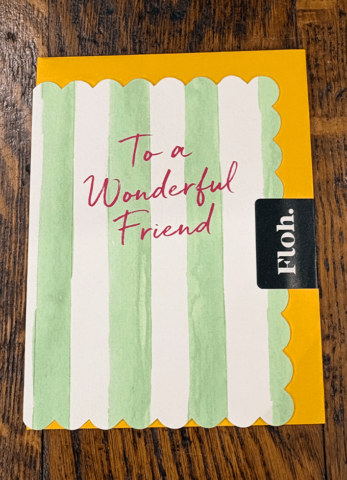 To a Wonderful Friend | Green | Picky Bits | Card