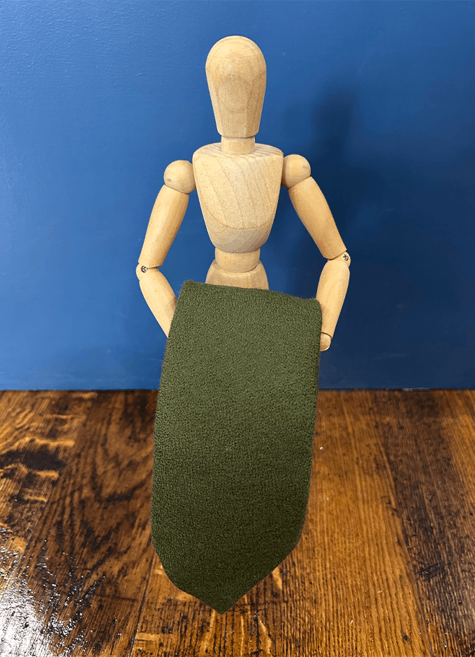 Green Wool Tie