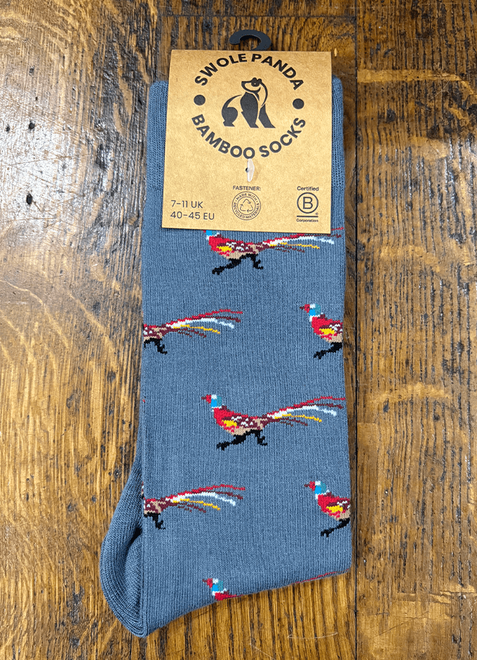 Swole Panda | Pheasant Grey Socks