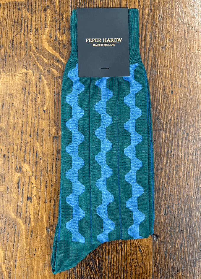 Peper Harow | Groove Men's Socks | Green