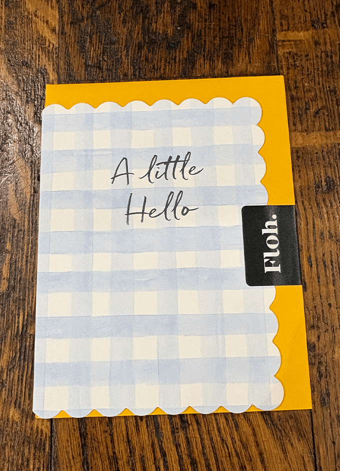 A Little Hello | Blue | Picky Bits | Cards
