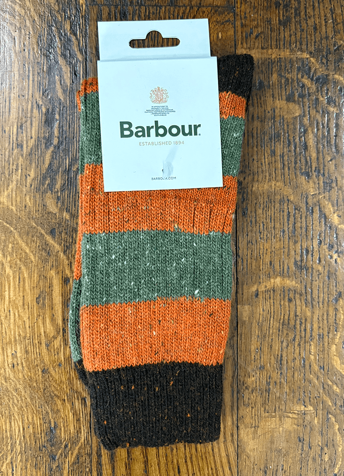 Houghton Striped Socks | Burnt Orange
