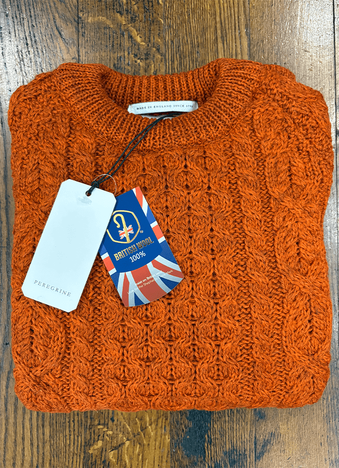 Hudson Aran Jumper | Orange