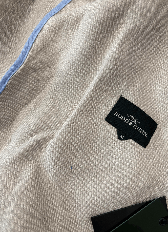Campbell Island Linen Jacket | Oatmeal