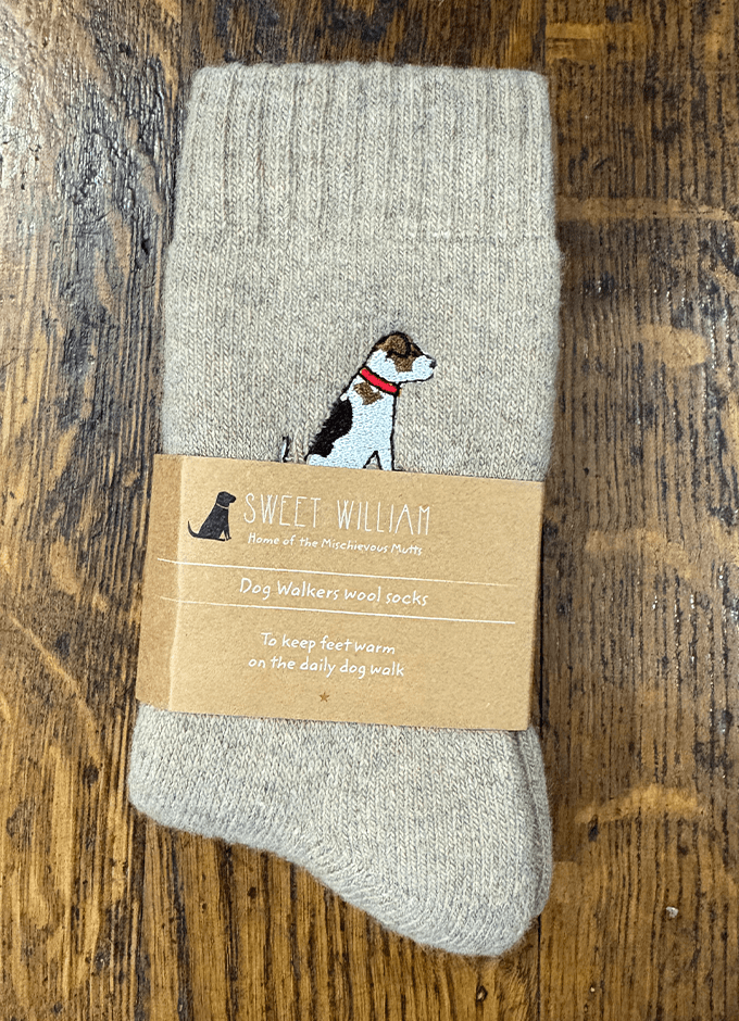 Sweet William | Dog Walking Socks | Jack Russel