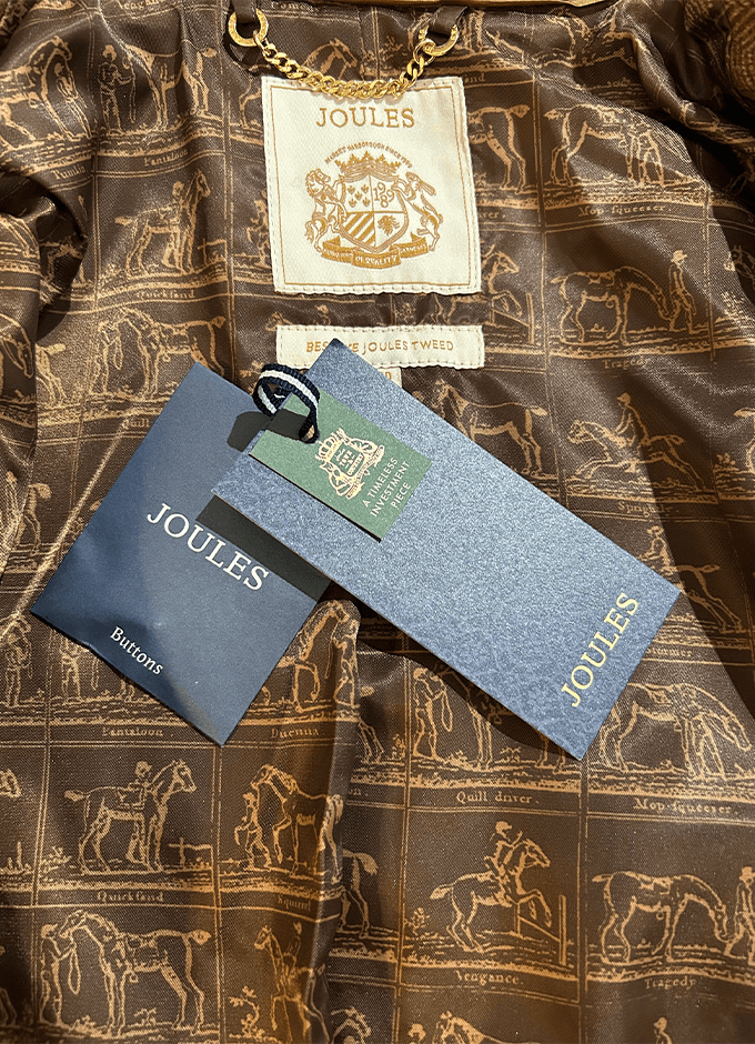 Canterly Herringbone Tweed Hacking Jacket | Brown