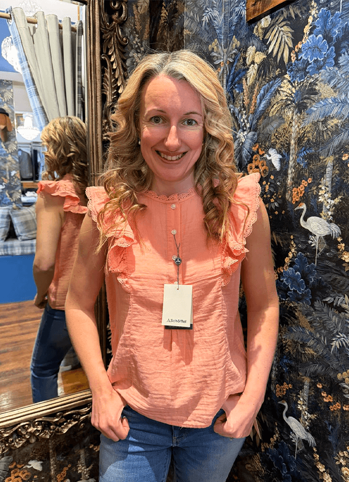 Jasmine Blouse | Coral Peach