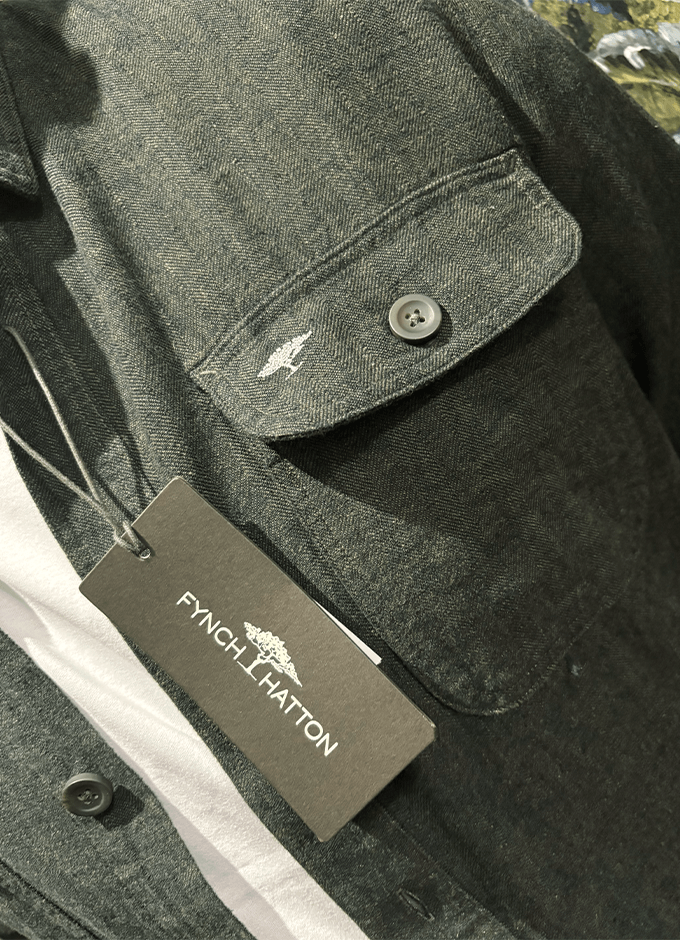 Linen Overshirt | Dark Khaki
