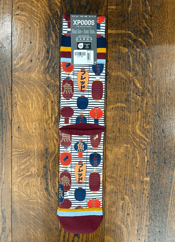Lanterns Socks | Multicolour Red