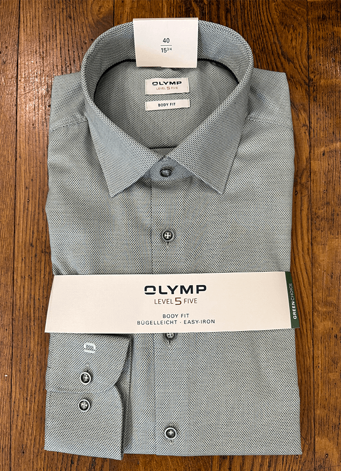 Level Five Business Shirt Body Fit | Light Green