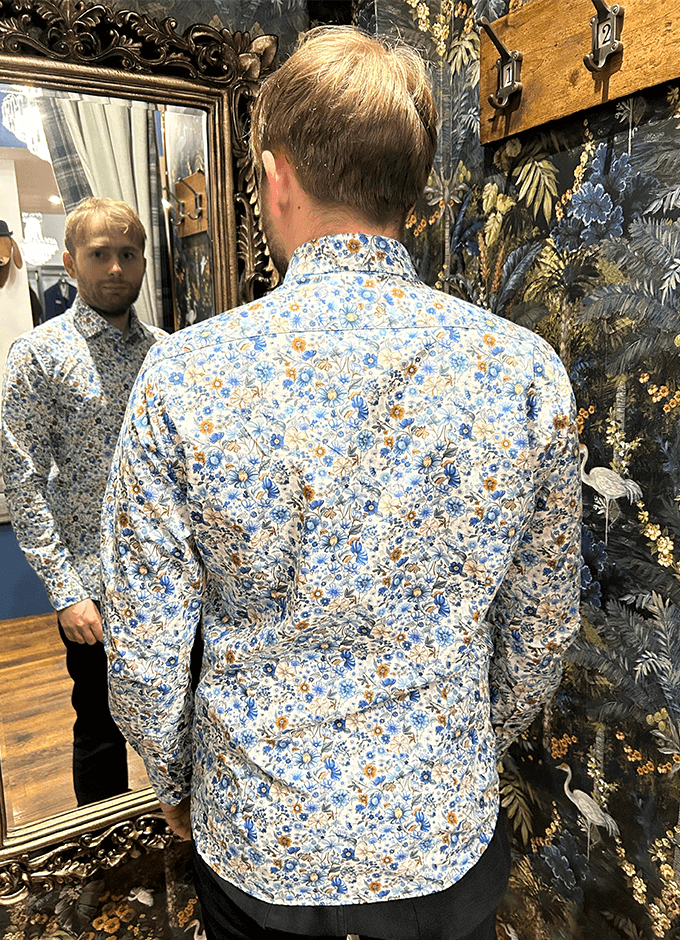Locarno Long Sleeve Shirt | Blue Floral