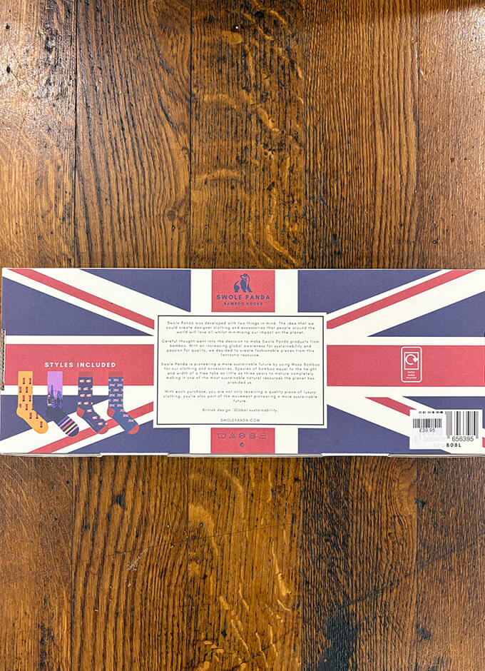 London Sock Box | 4 Pairs of Bamboo Socks