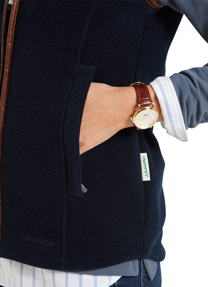 Lyndon Fleece Gilet | Navy
