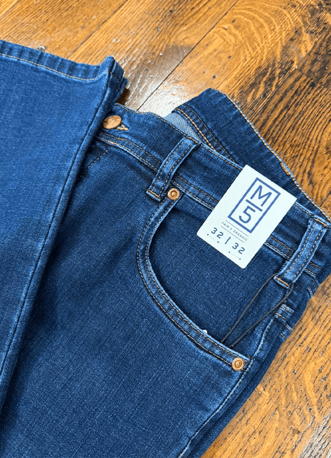 M5 | Five Hand Finished Denim Jean | Blue Stone